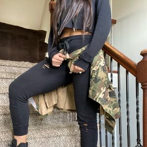 All Torn Up About It Hoodie Jogger Set